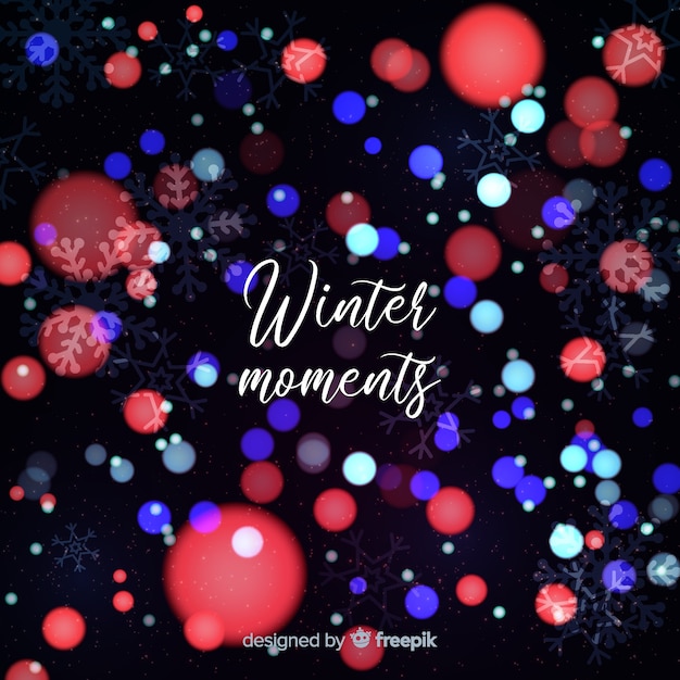 Blurred winter background