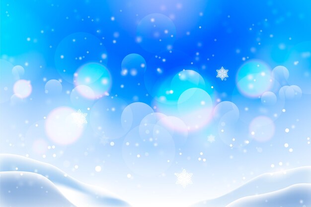 Blurred winter background