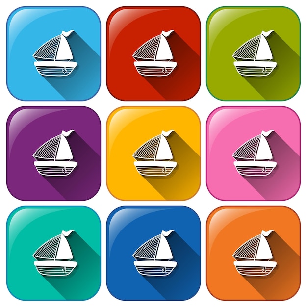 Free Vector boat icons