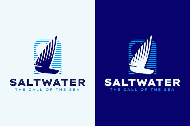 Free Vector boat logo template design