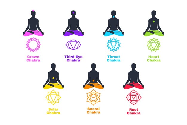 Body chakras concept