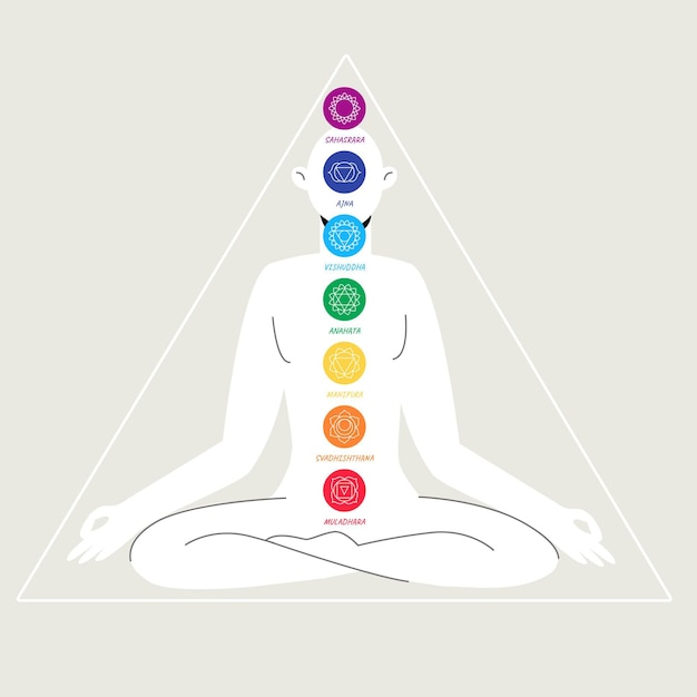 Free Vector body chakras