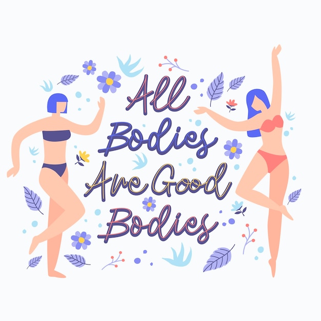 Body positive lettering