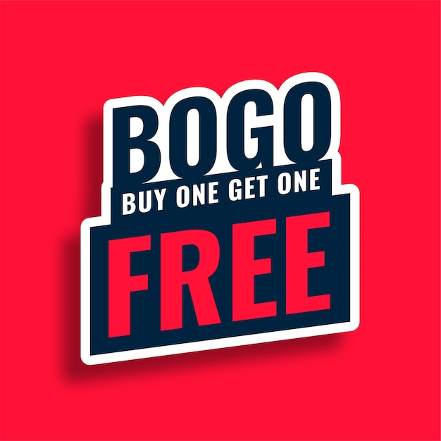 Bogo buy one get one free sale banner