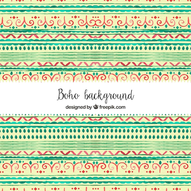 Boho watercolor background