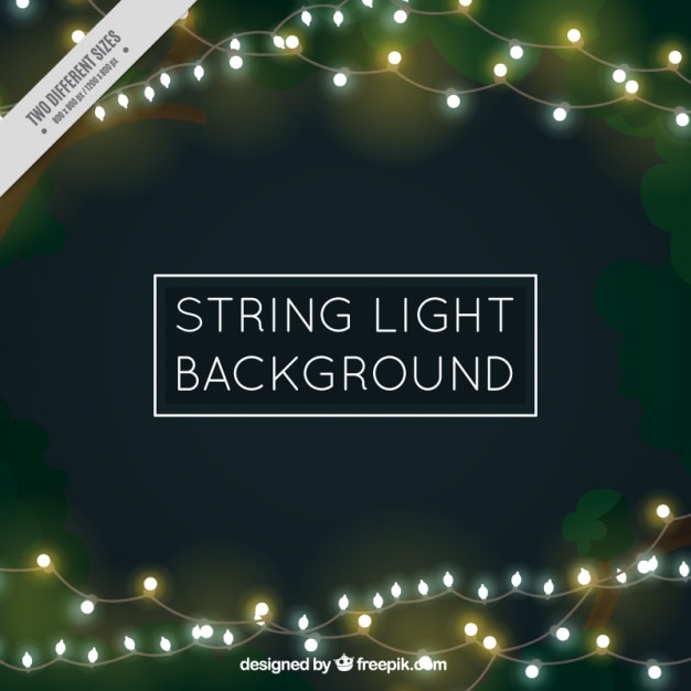 Free Vector bokeh background of beautiful string lights