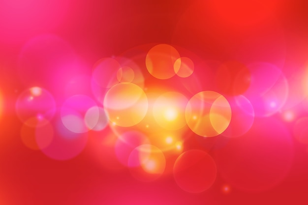 Bokeh background with sparkles of dust in warm colours