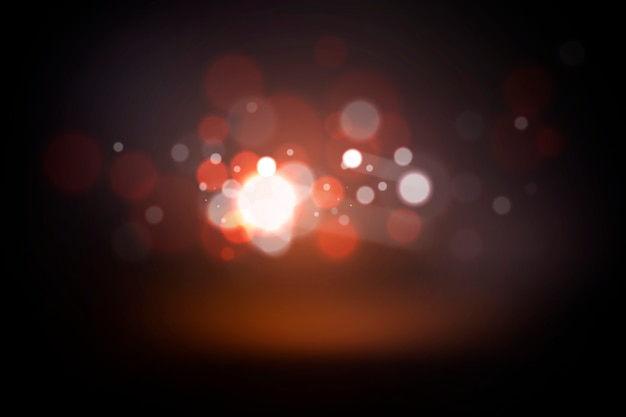 Free Vector bokeh lights effect concept on dark background