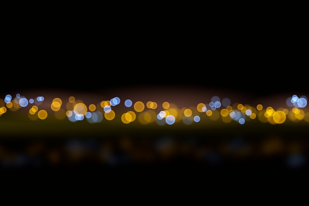 Free Vector bokeh lights effect on dark background style