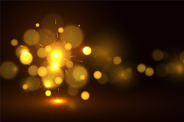 Free Vector bokeh lights effect on dark background