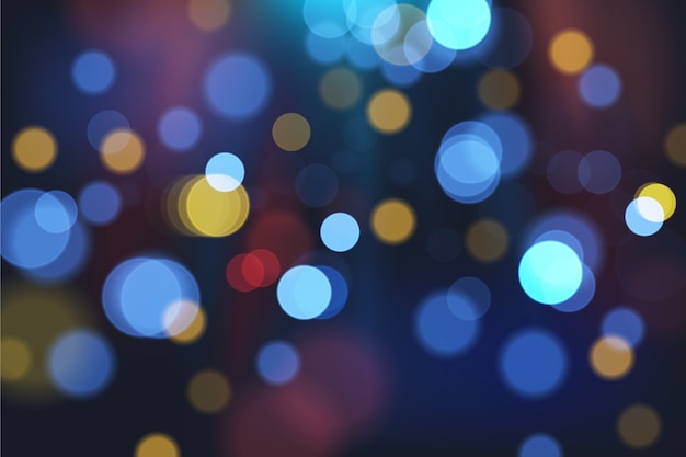 Bokeh lights effect on dark background