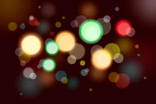 Bokeh lights effect on dark background