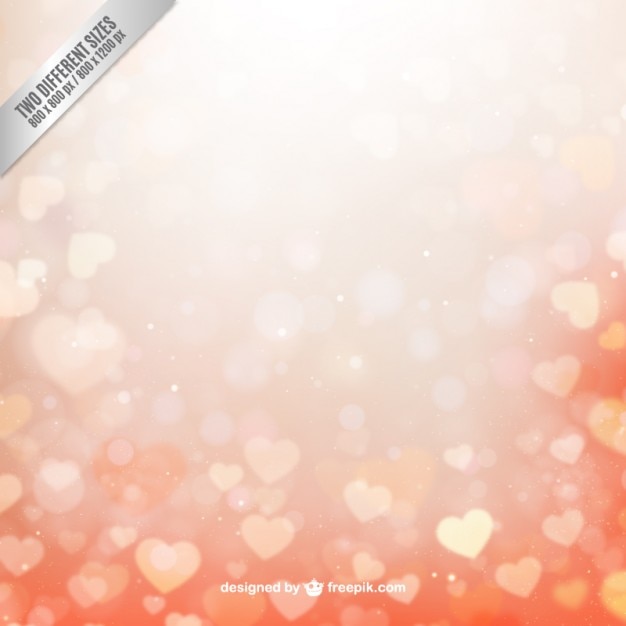 Free Vector bokeh valentines day background