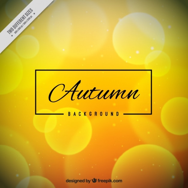 Free Vector bokeh yellow abstract background 