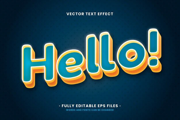 Bold text effect design