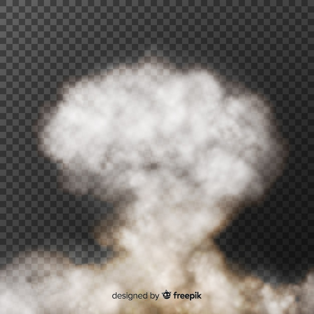 Bomb smoke effect realistic design