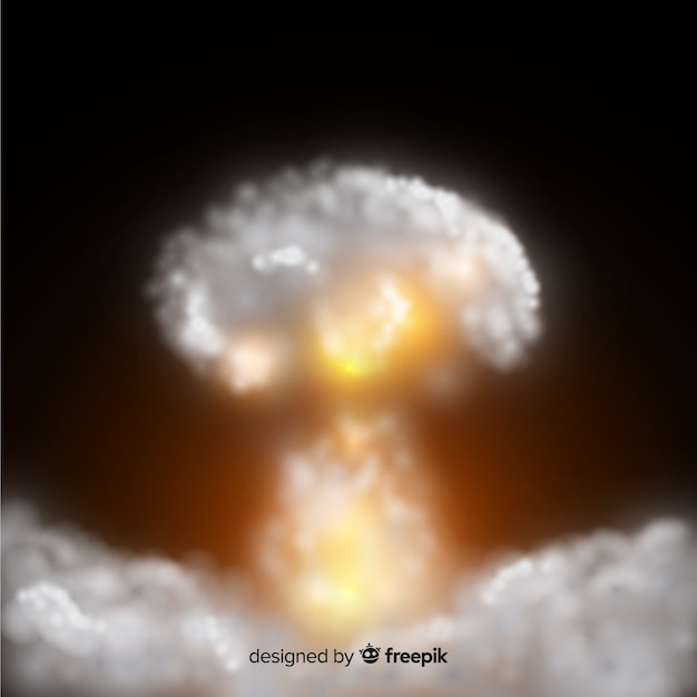 Free Vector bomb smoke effect realistic style