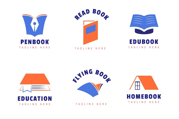 Book logo template set