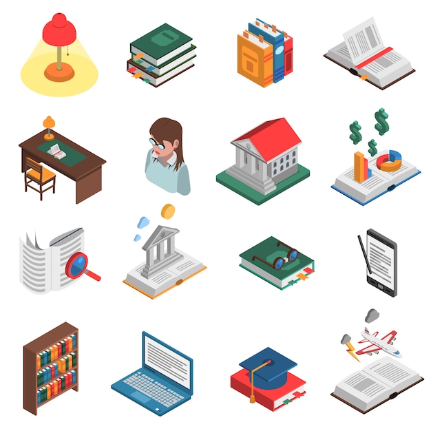 Books Icons Set 