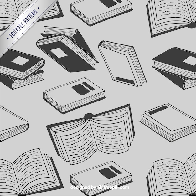 Free vector books pattern