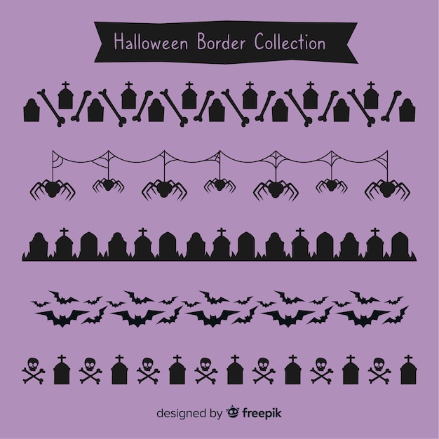 Border set for halloween