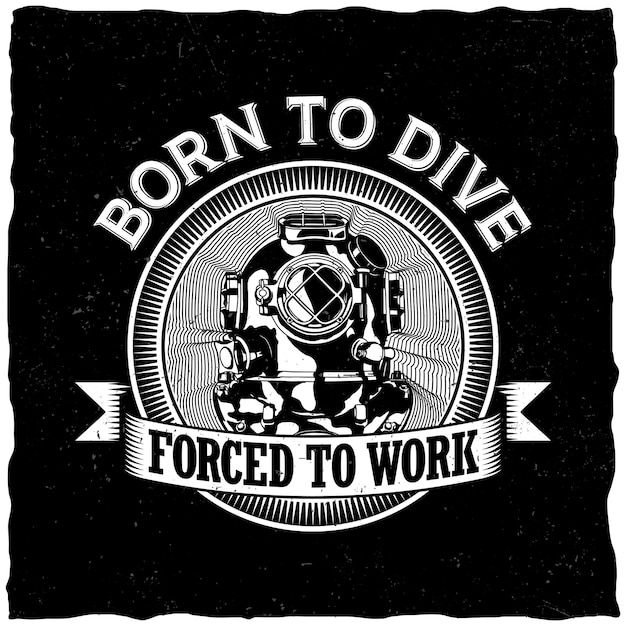 Born To Dive label