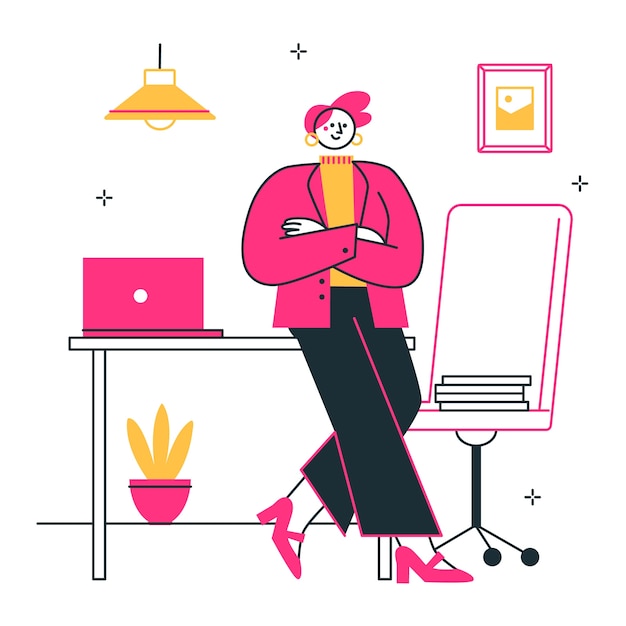 Free Vector boss woman concept illustration