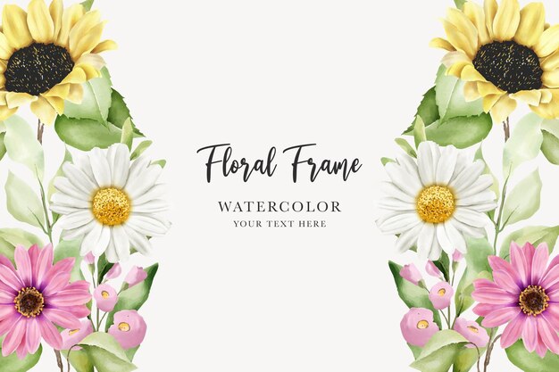 botanical floral summer background design