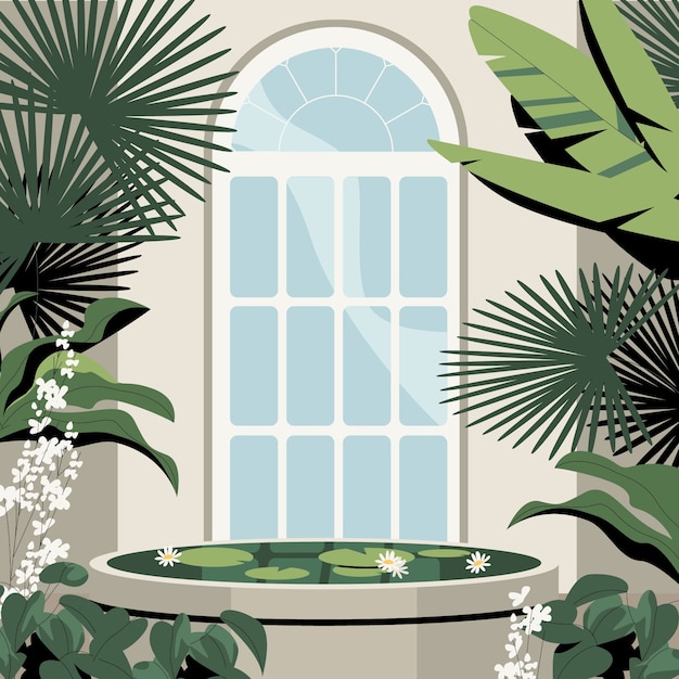 Free Vector botanical garden illustration