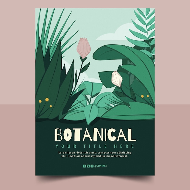 Botanical garden poster design