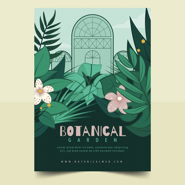 Botanical garden poster design