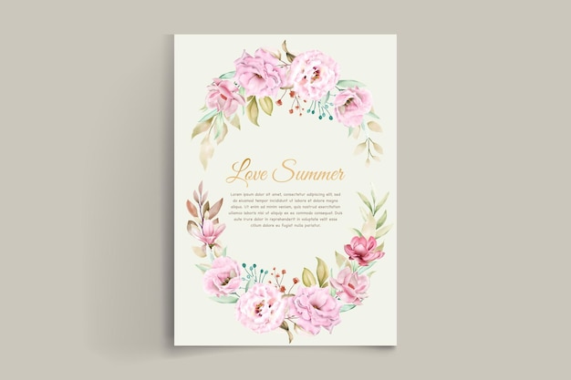 botanical summer floral background design