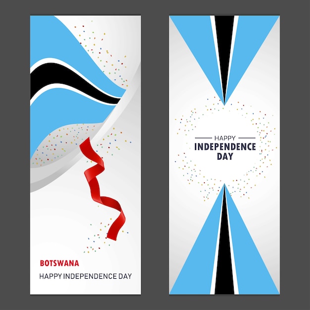 Free Vector botswana happy independence day 