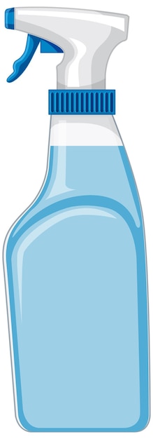 A bottle of cleaning spay on white background