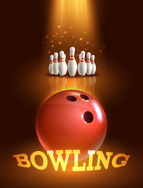 Bowling game poster