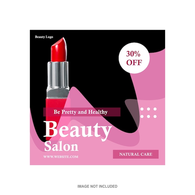 Free Vector a box of red lipstick for beauty salon