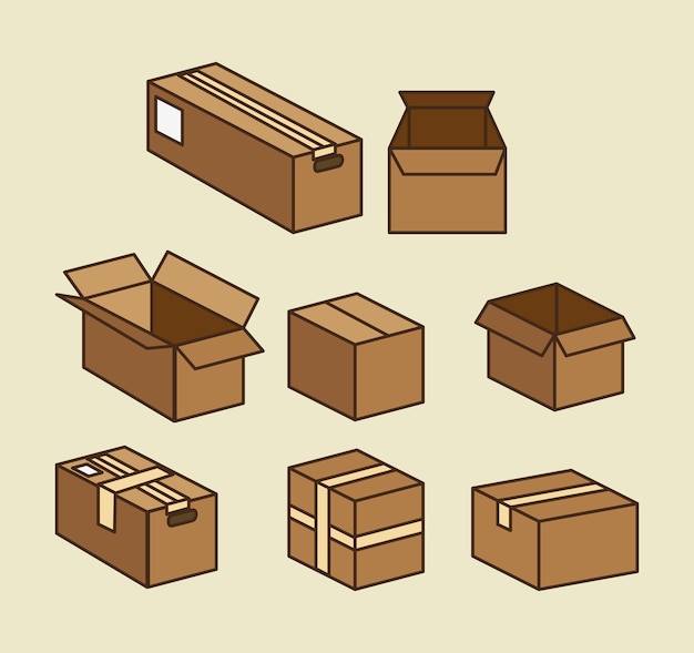 boxes carton packing delivery service