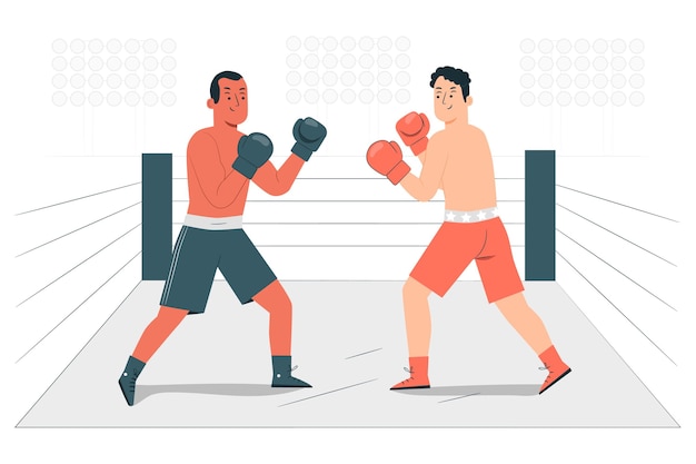 Free Vector boxing concept illustration