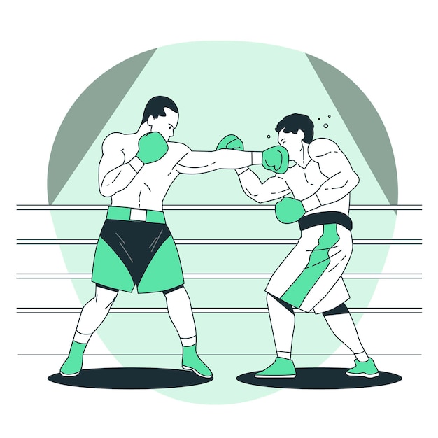 Free Vector boxing concept illustration