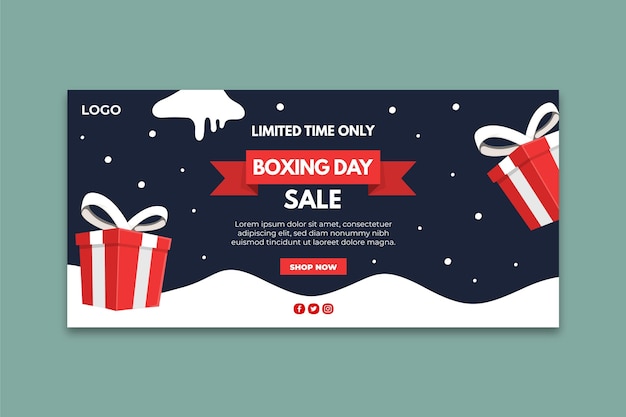 Boxing day banner