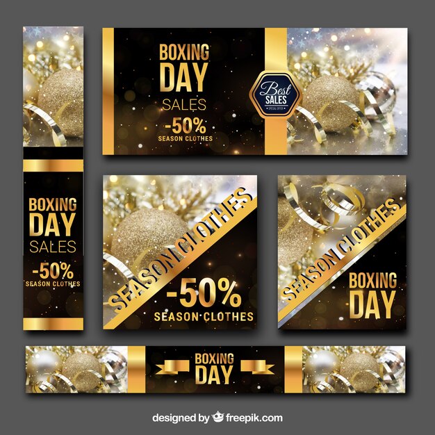 Boxing day banners pack 