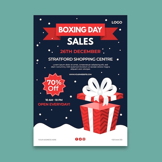 Boxing day poster a4