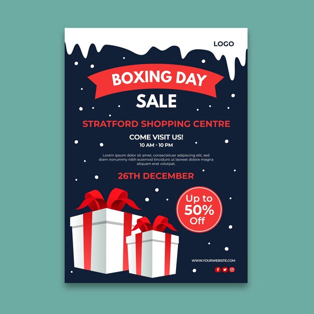 Boxing day poster a4