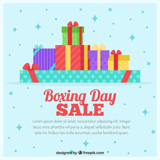 Boxing day sale background