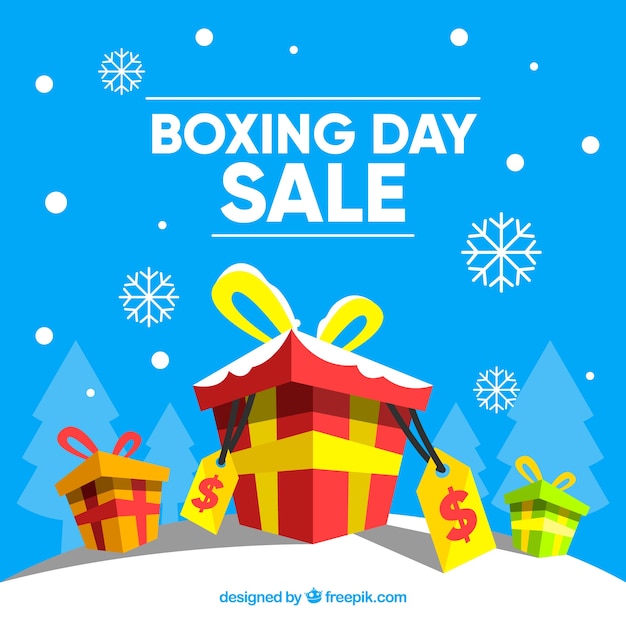 Boxing day sale background