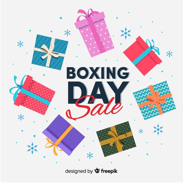 Boxing day sale background