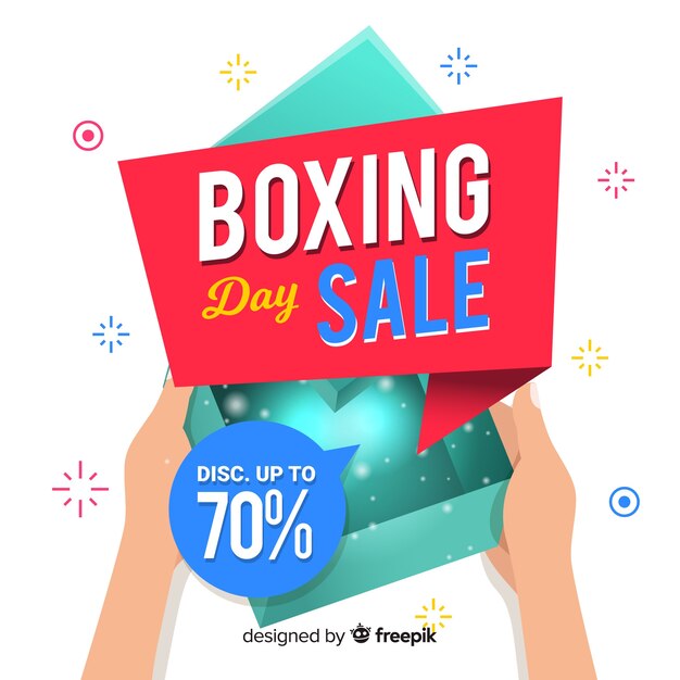 Boxing day sale background