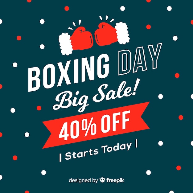 Boxing day sale background