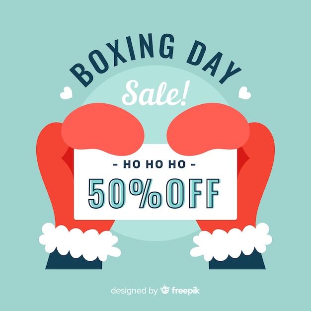 Free Vector boxing day sale background