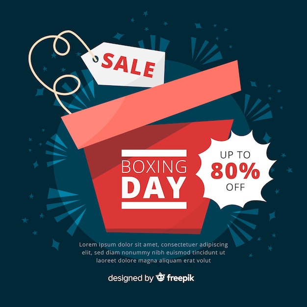 Boxing day sale background